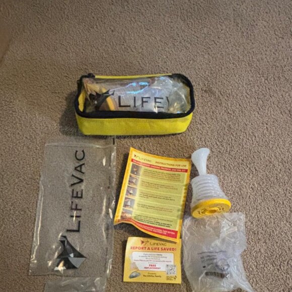 LifeVac Home & Yellow Travel Combo Kit - Portable Suction Rescue Device, First - Picture 5 of 6